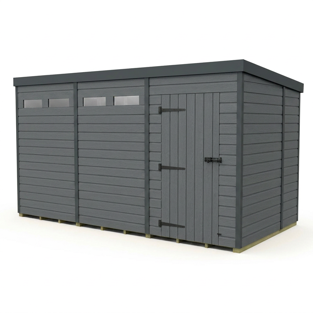 12x6 Composite Pent Security Shed