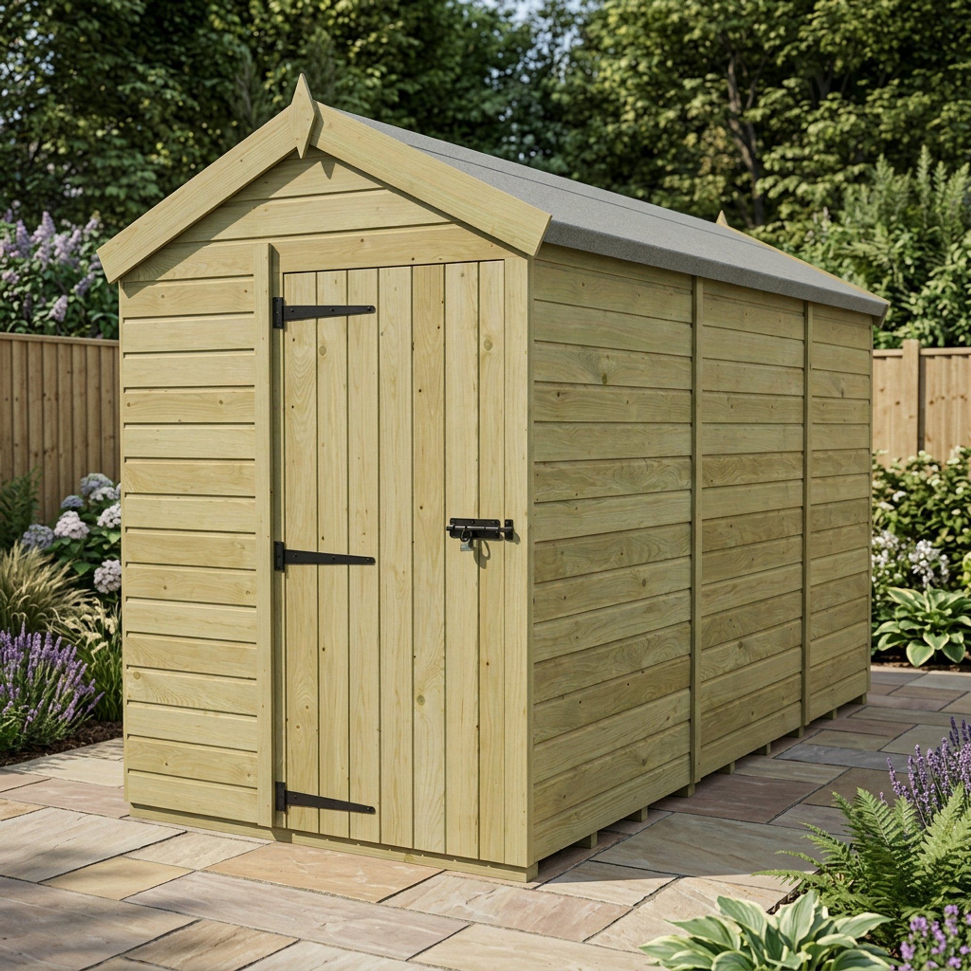 5 x 11 Apex Shed (Single Door, No Windows)