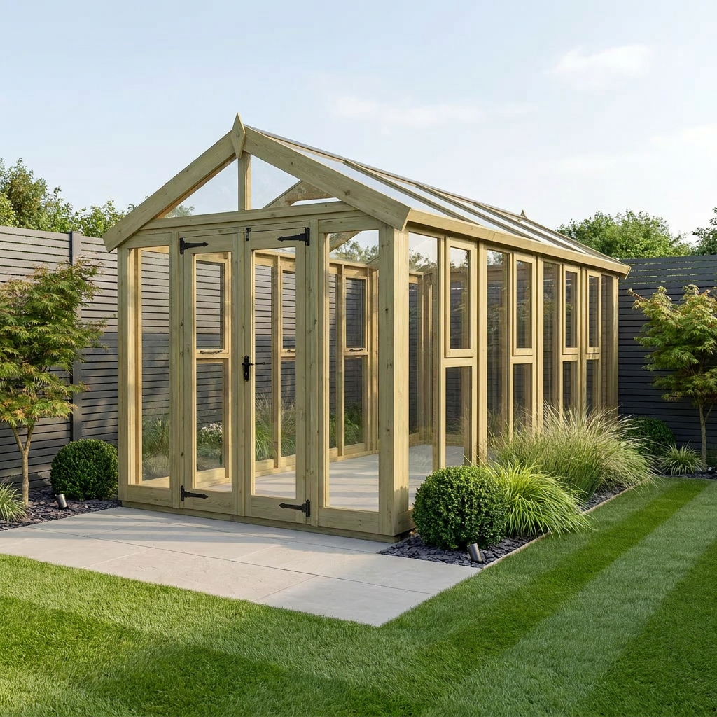 6x18 Glass Greenhouse