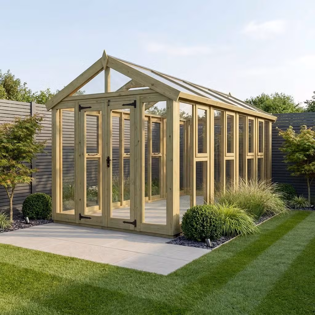 6x18 Glass Greenhouse