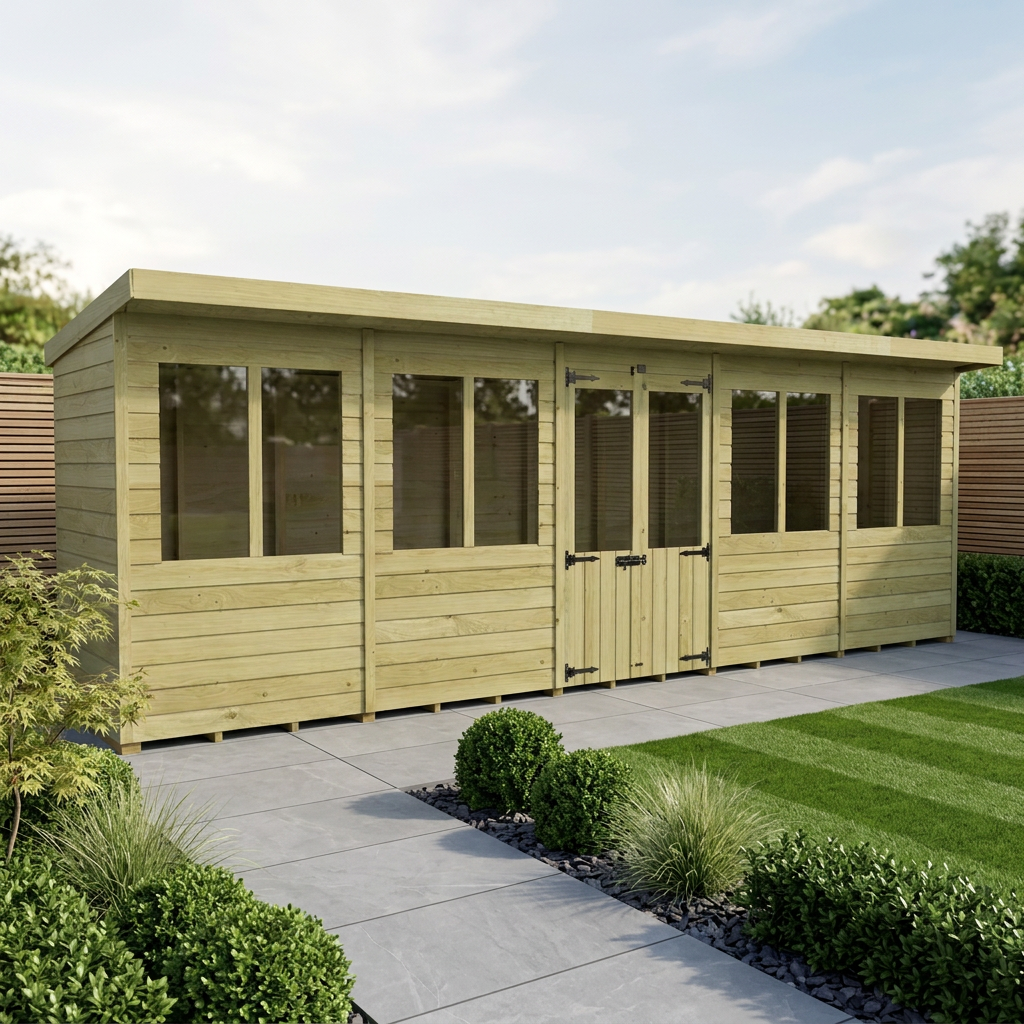 20 x 4 Pent Summer House