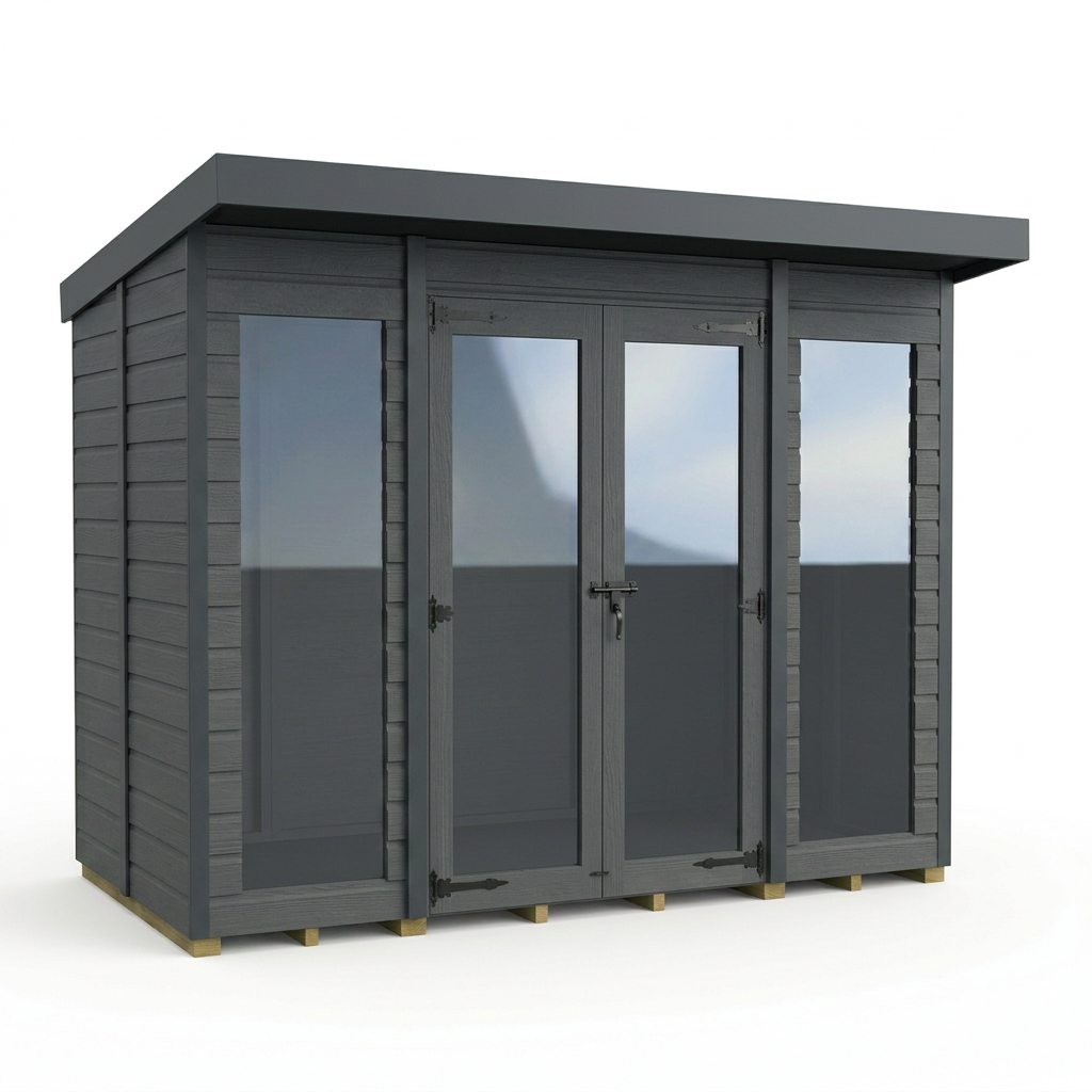 4x4 Composite Pent Full Height Summer House