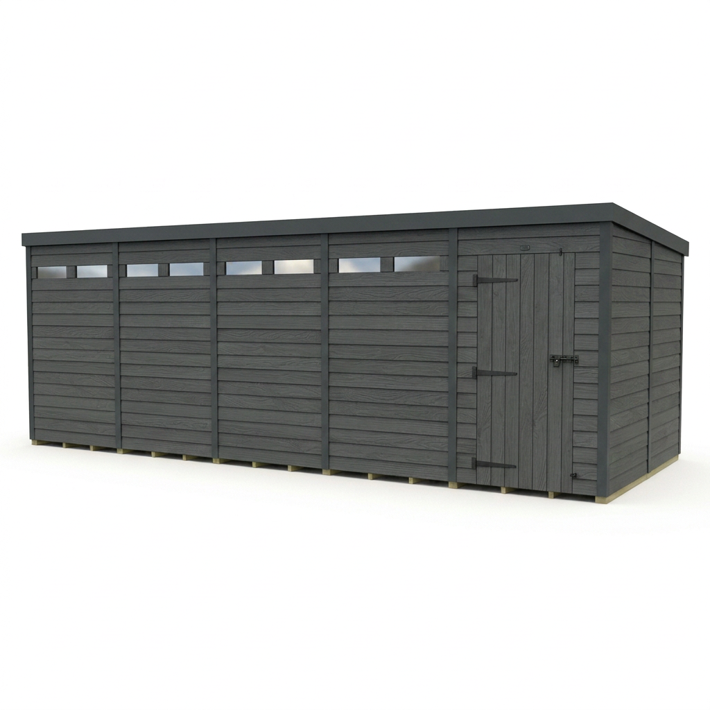 20x8 Composite Pent Security Shed