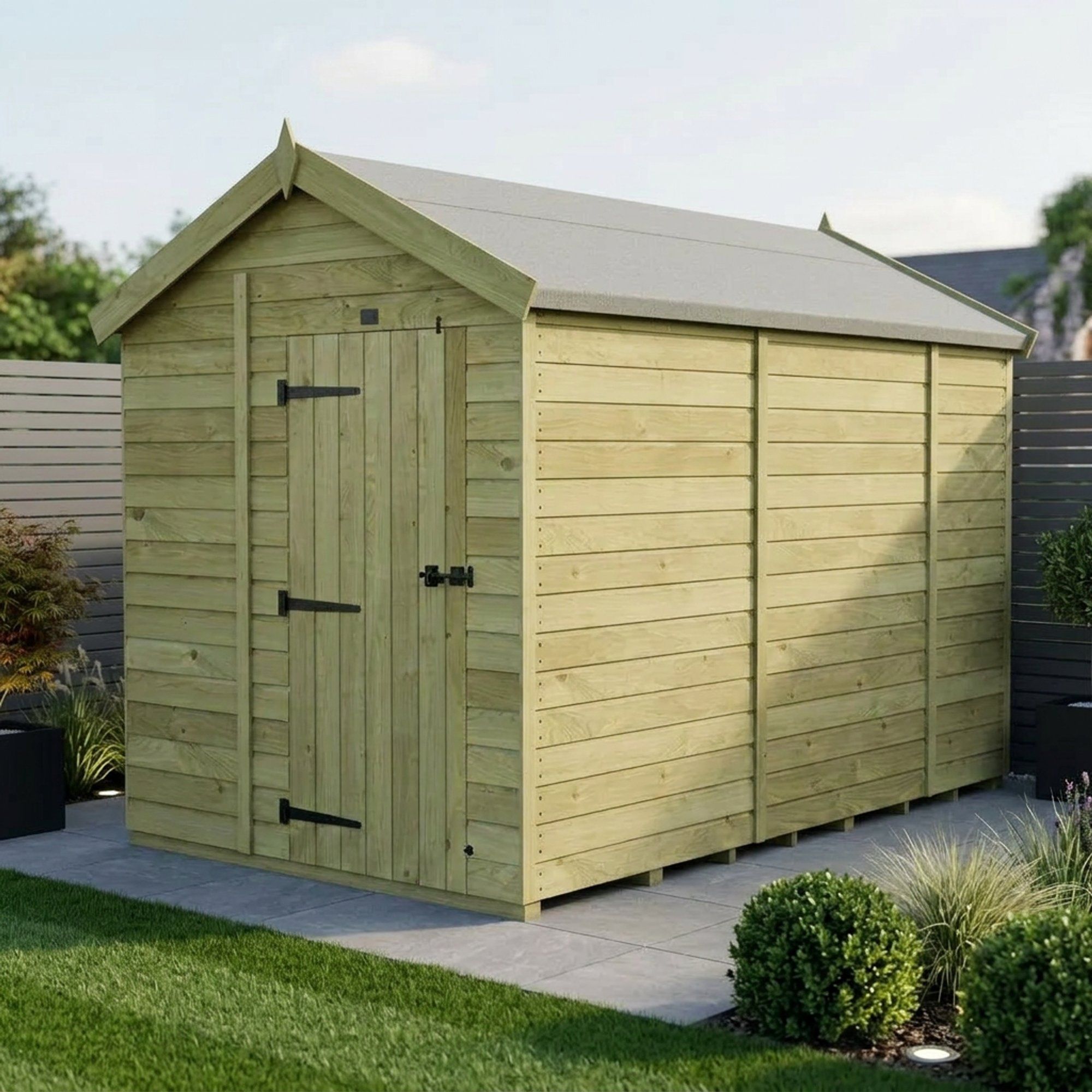 7 x 10 Apex Shed (Single Door, No Windows)