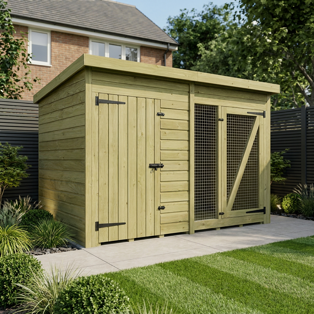 6 x 4 Dog Kennel And Run