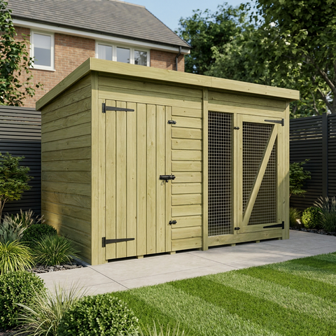 6 x 4 Dog Kennel And Run