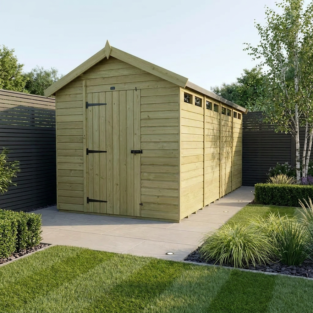 7 x 20 Apex Security Shed
