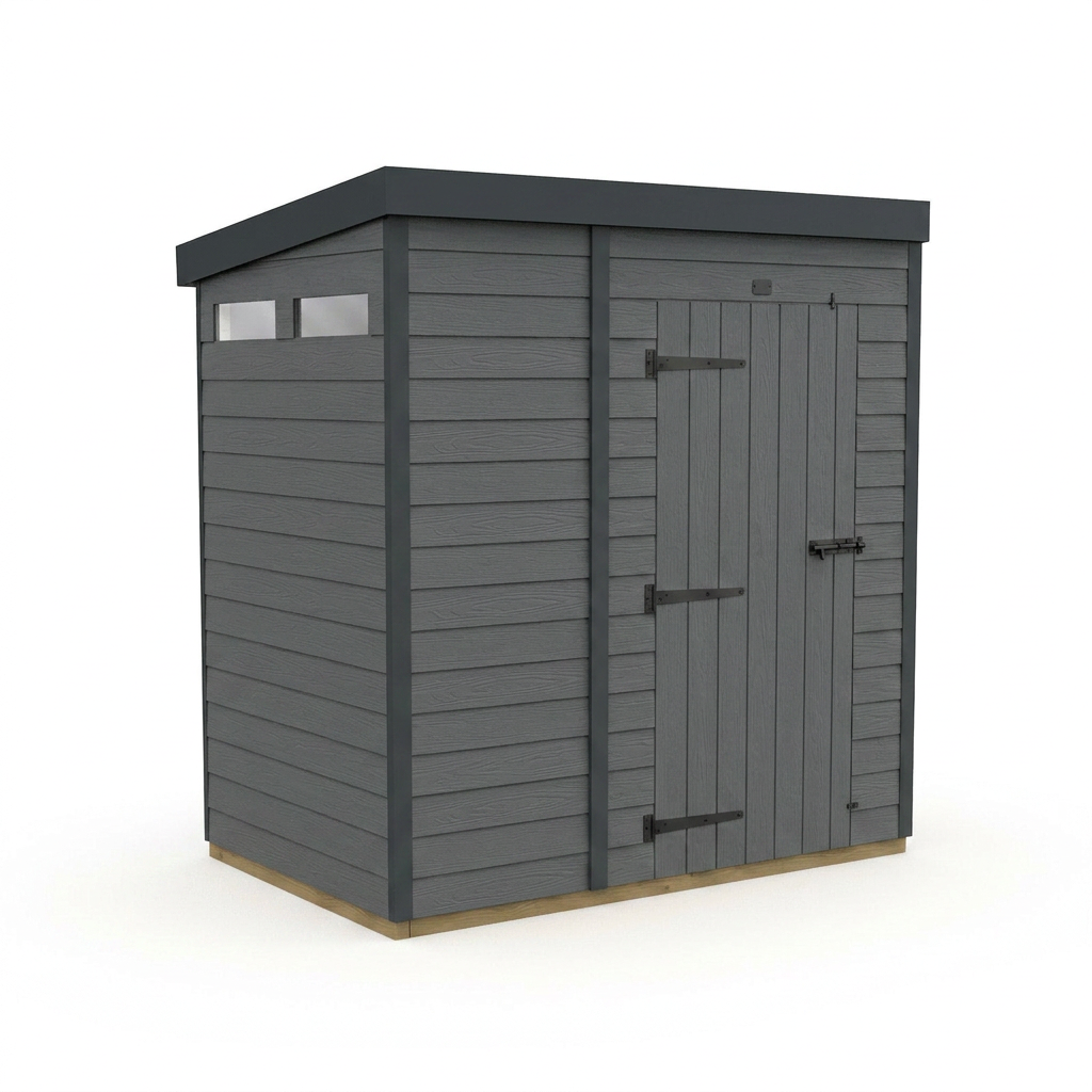 6x9 Composite Pent Security Shed