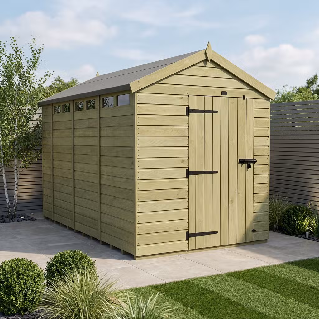8 x 14 Apex Security Shed
