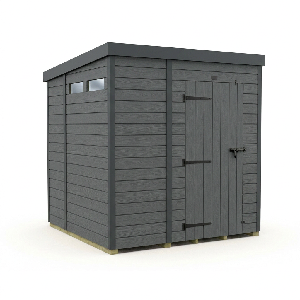 7x7 Composite Pent Security Shed