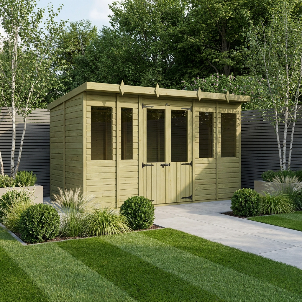 14 x 7 Pent Summer House