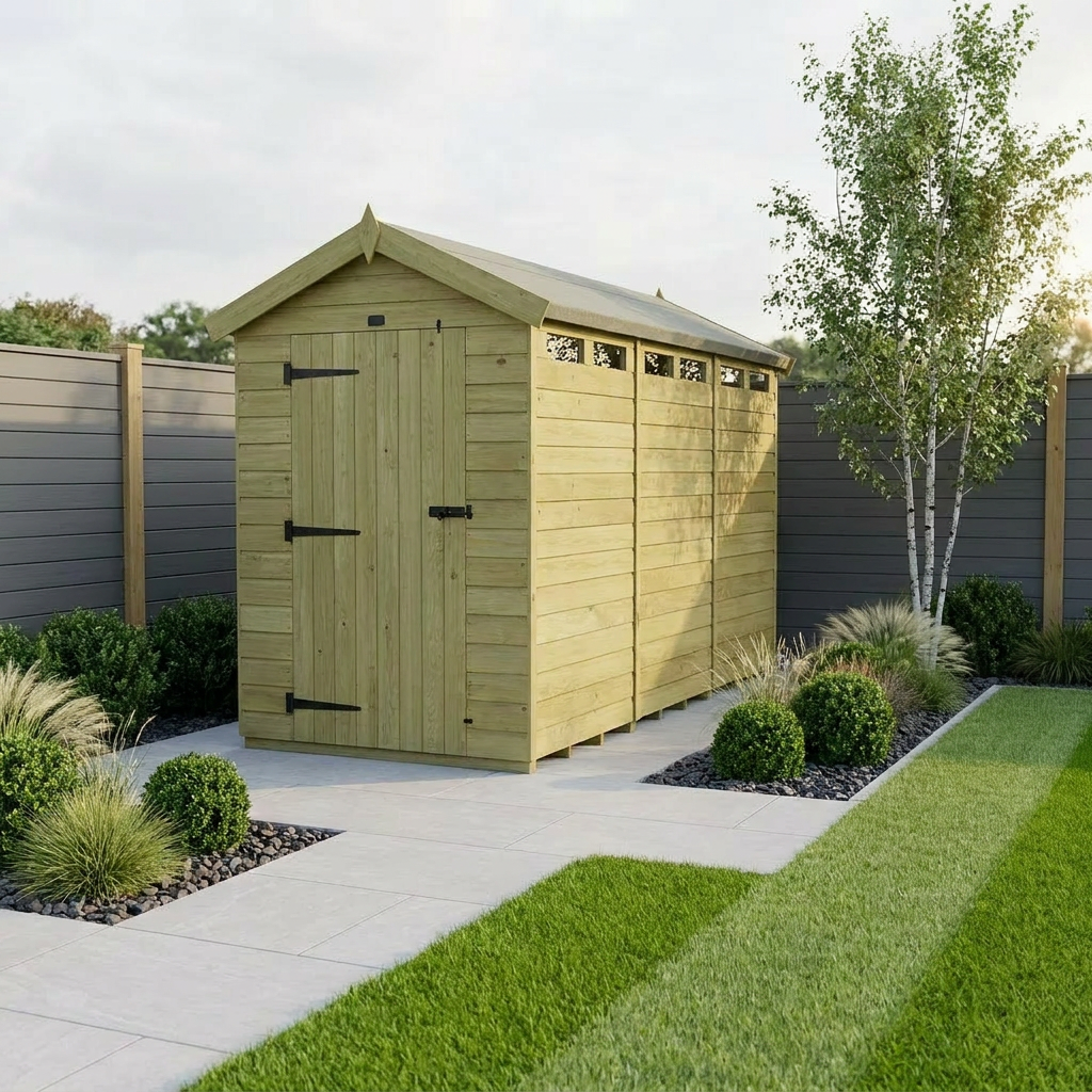 4 x 16 Apex Security Shed