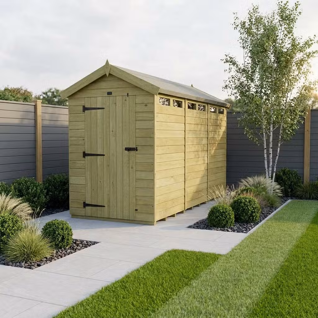 4 x 16 Apex Security Shed