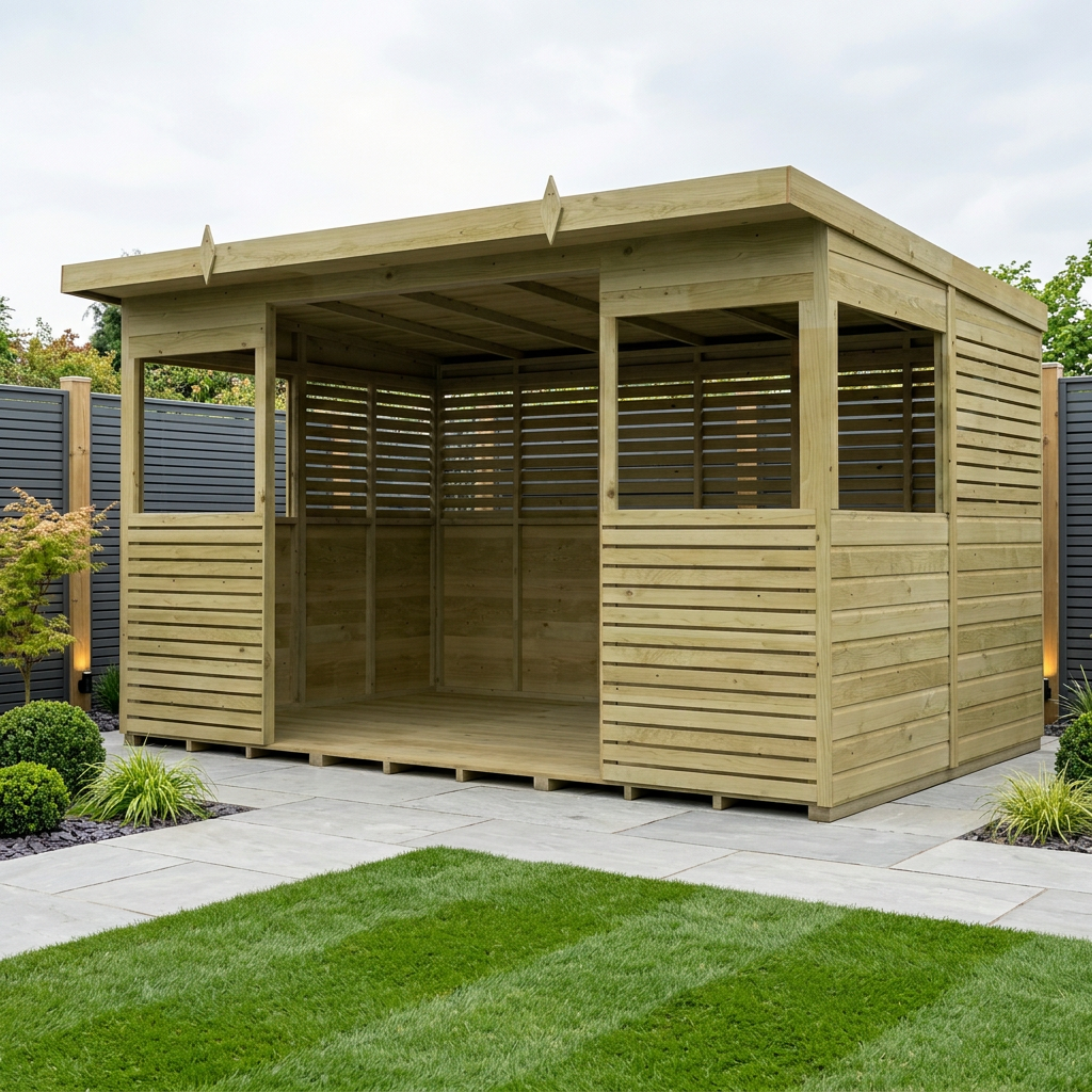 12 x 8 BBQ/Outdoor Kitchen Shelter