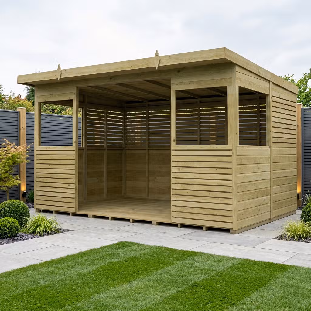 12 x 8 BBQ/Outdoor Kitchen Shelter
