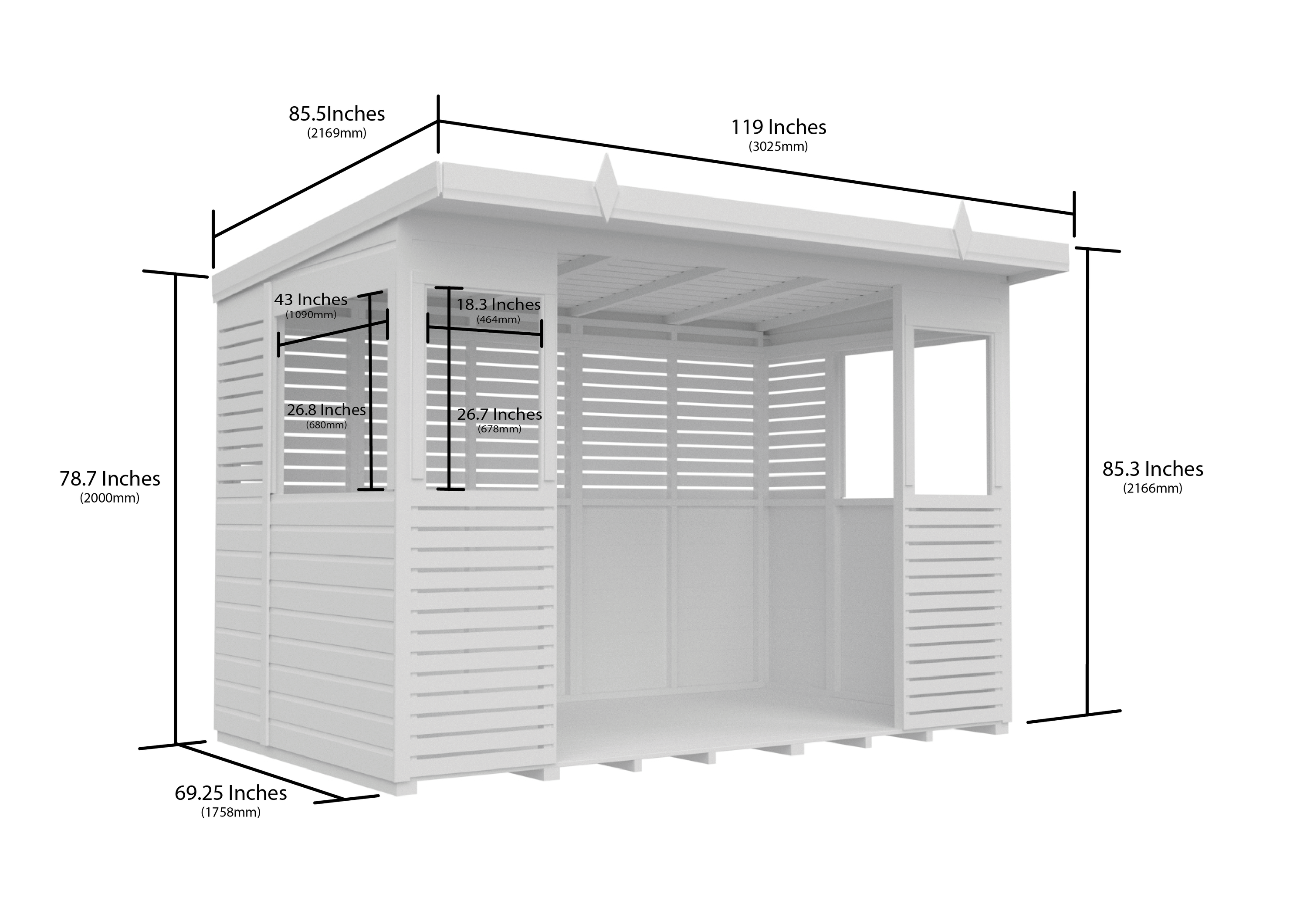 10 x 6 BBQ/Outdoor Kitchen Shelter