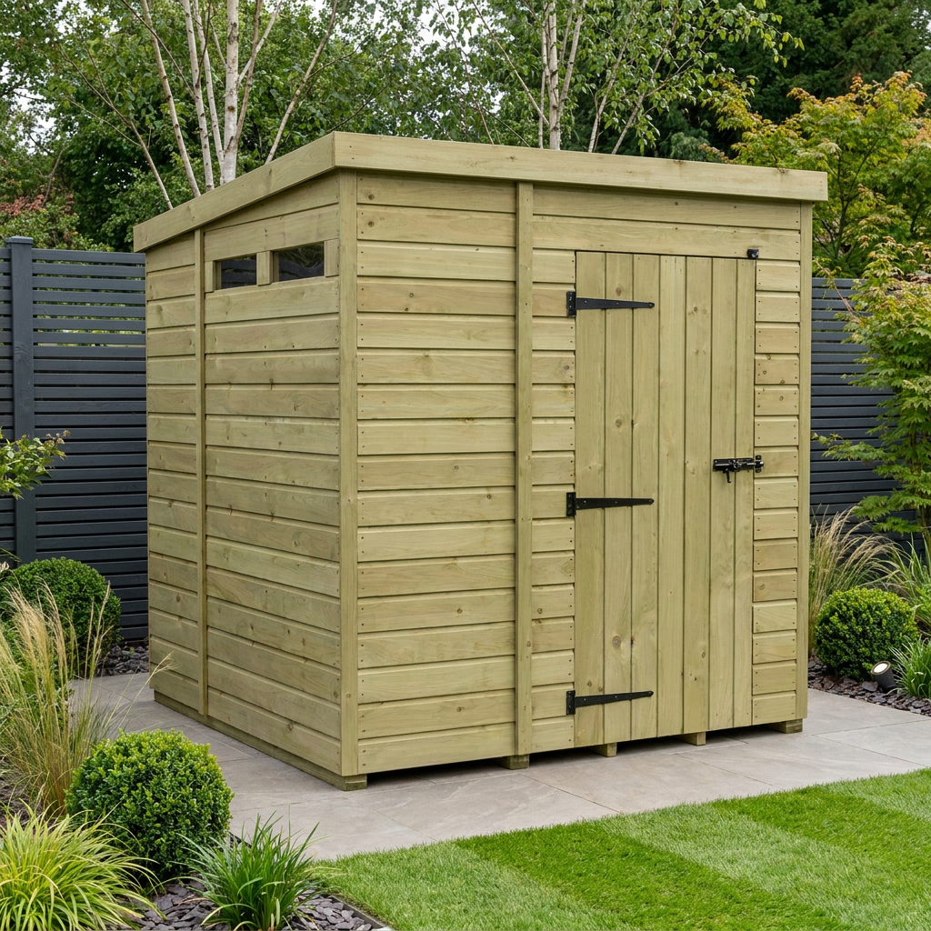 5 x 7 Security Pent Shed