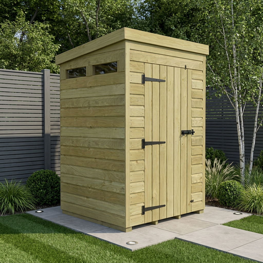 4 x 4 Security Pent Shed