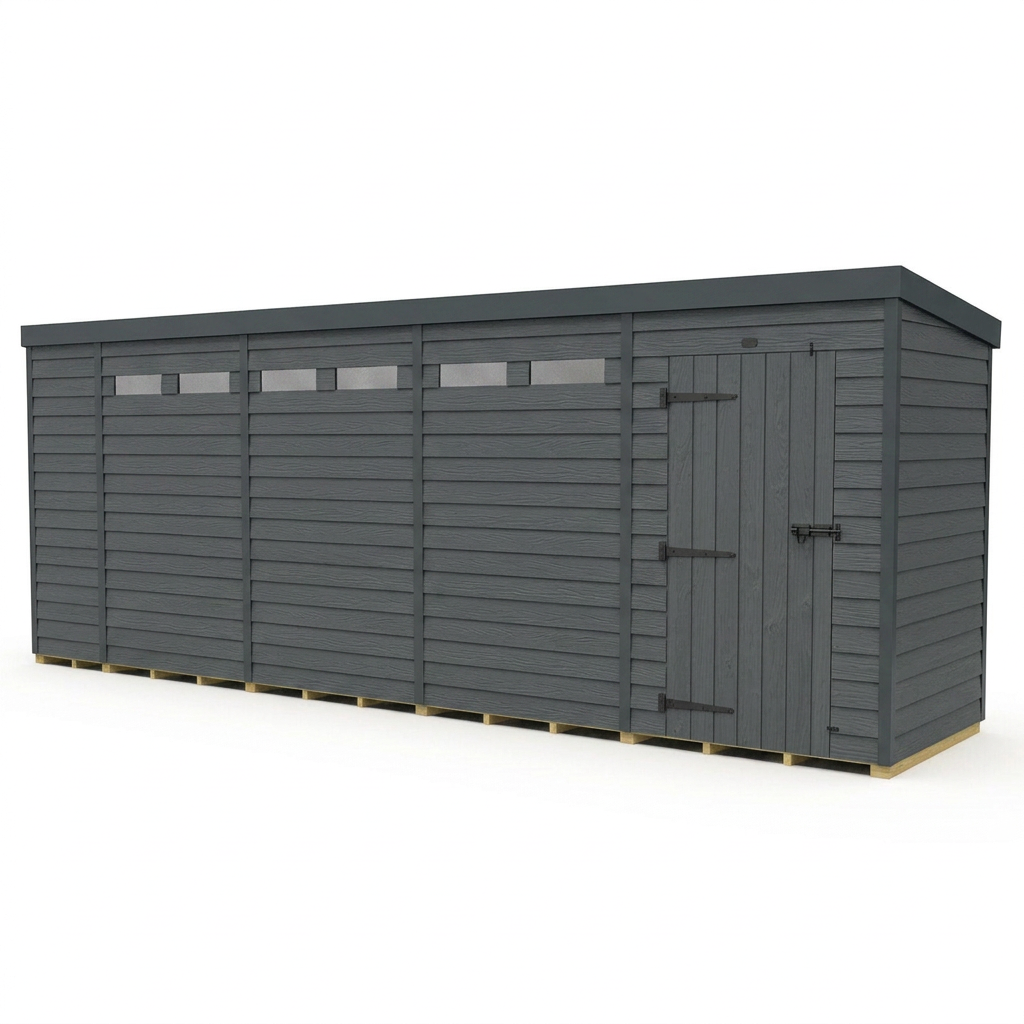 19x9 Composite Pent Security Shed