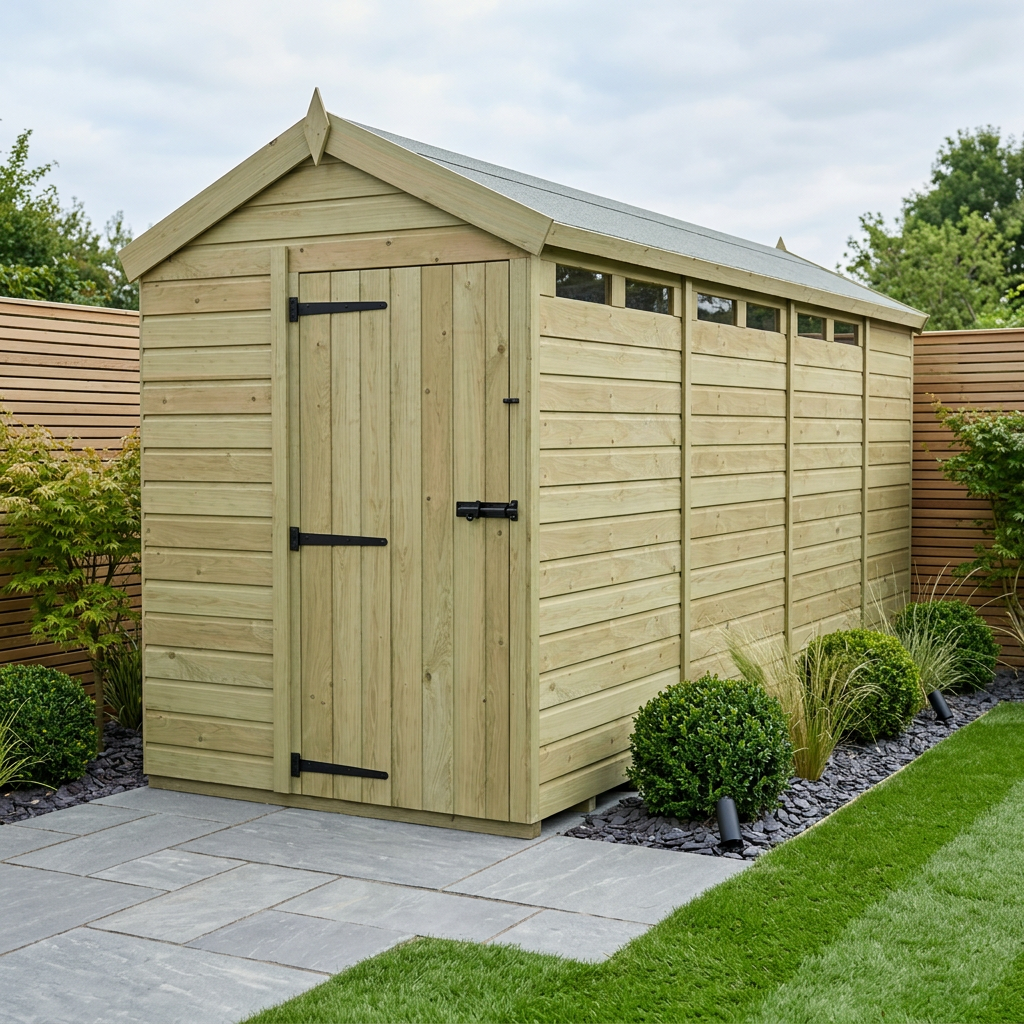 5 x 15 Apex Security Shed