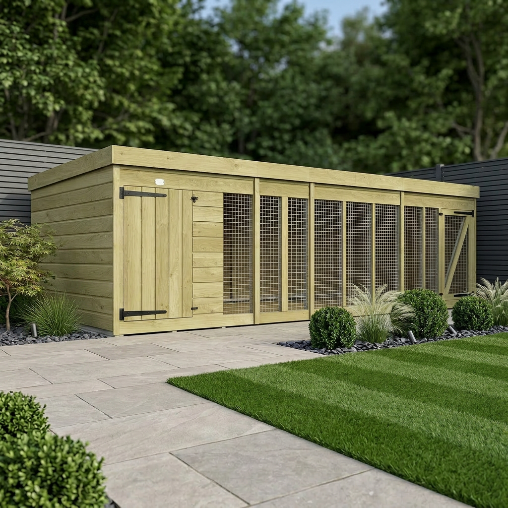 14 x 6 Dog Kennel And Run