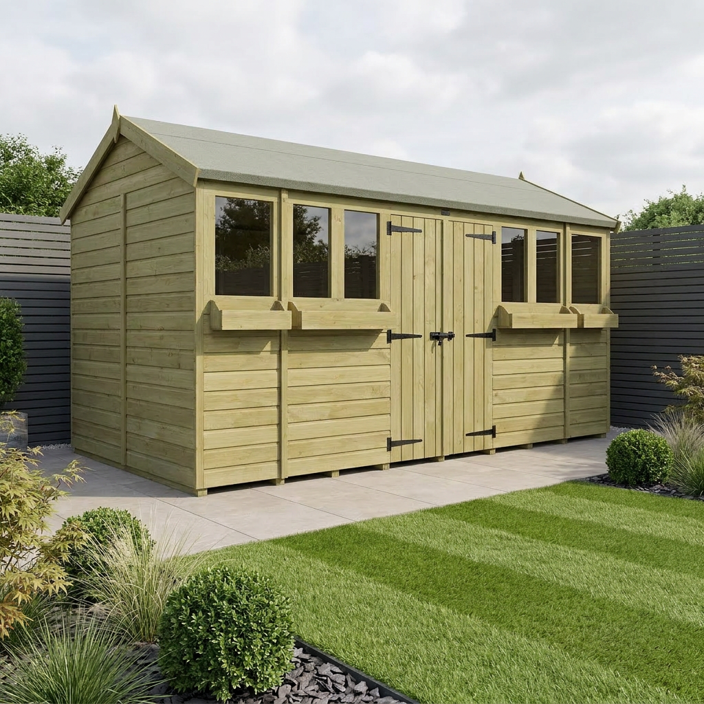 16 x 5 Apex Summer Shed