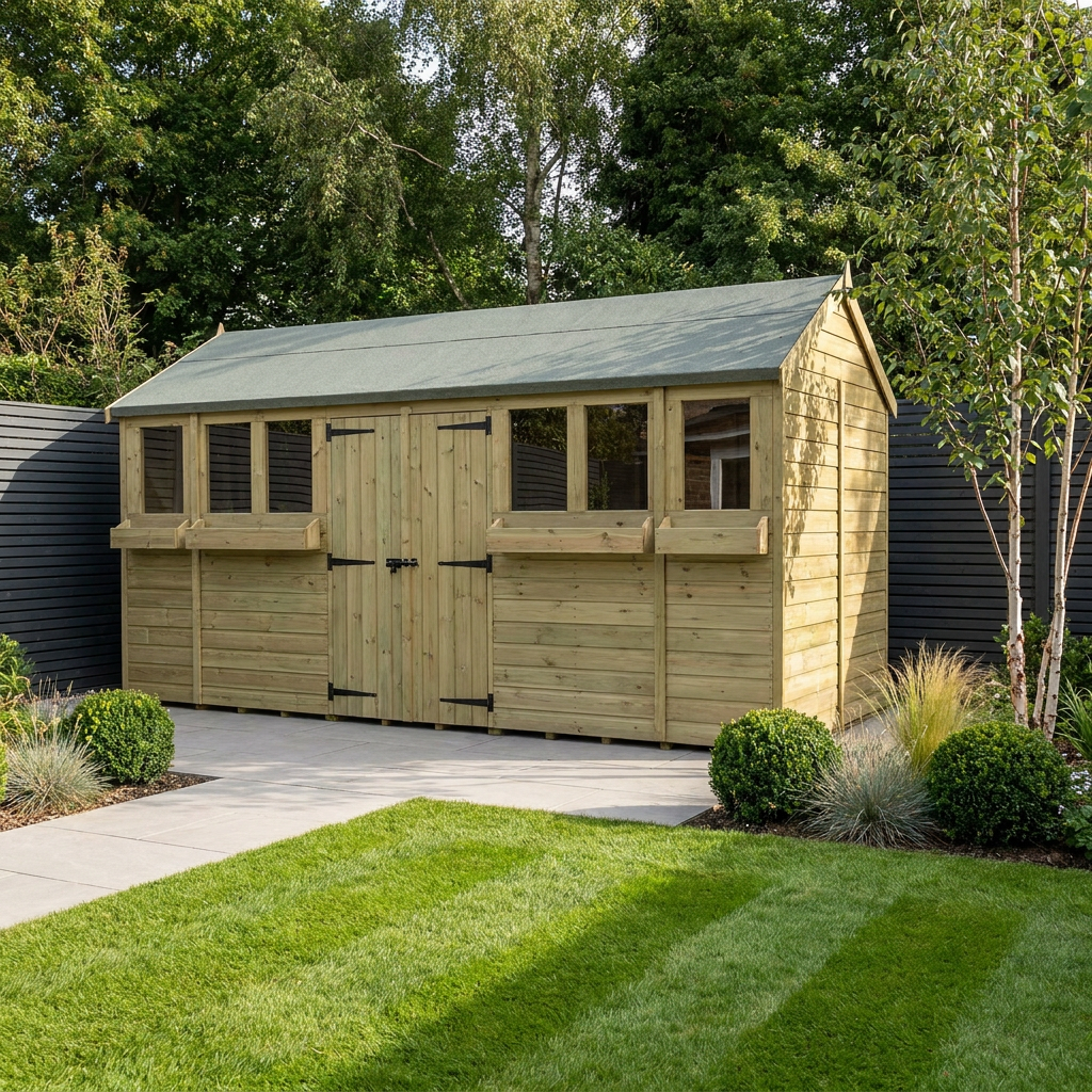 18 x 7 Apex Summer Shed