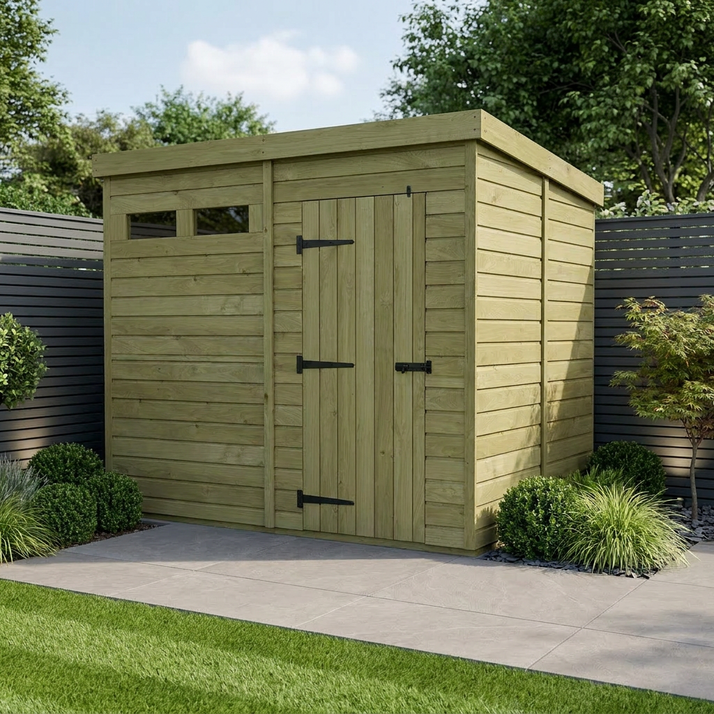 8 x 8 Security Pent Shed