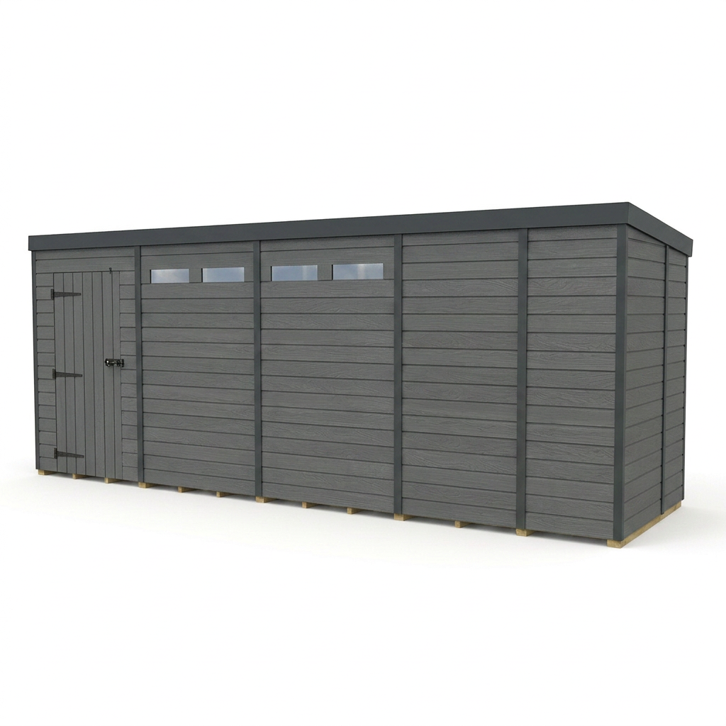 17x9 Composite Pent Security Shed