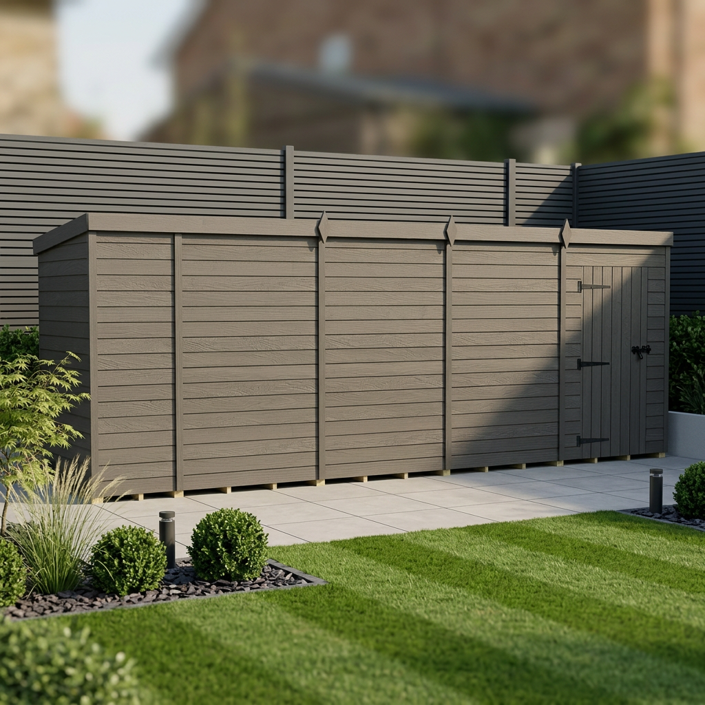 18 x 4 garden shed