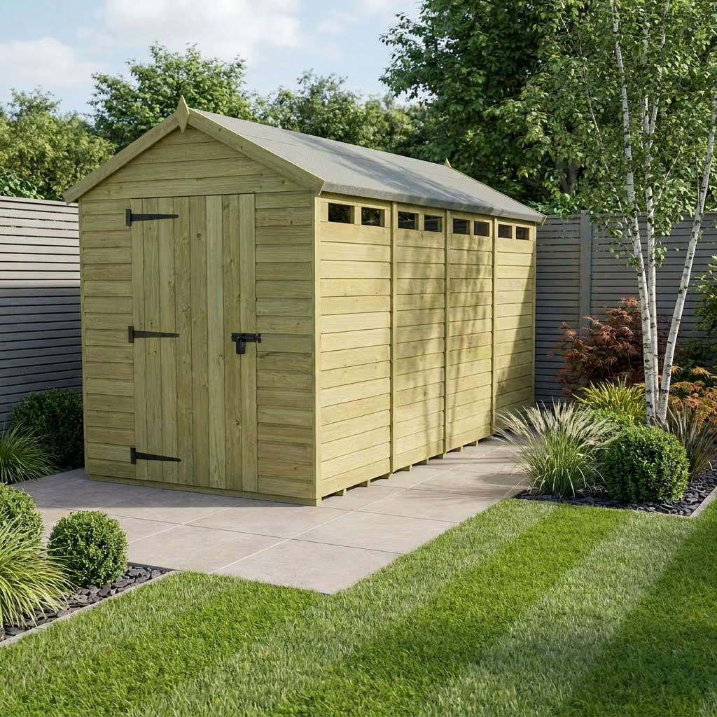 5 x 18 Apex Security Shed