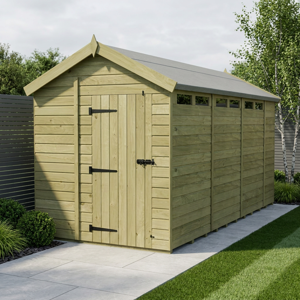 7 x 15 Apex Security Shed