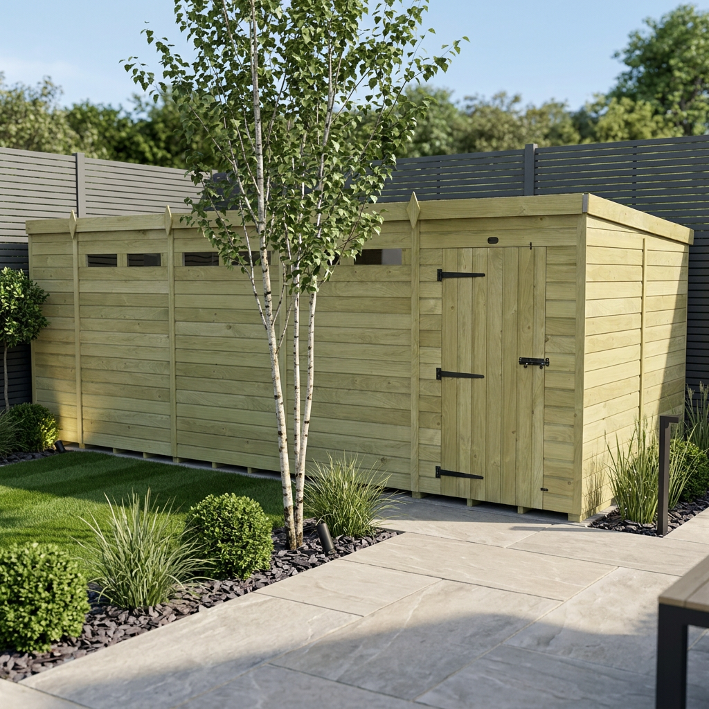 18 x 8 Security Pent Shed