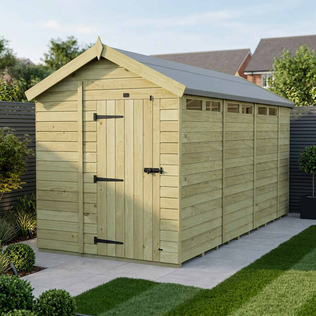 6 x 15 Apex Security Shed