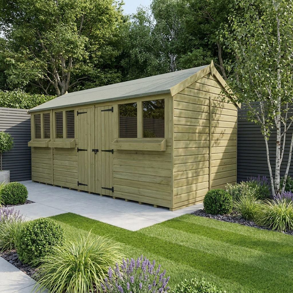 20 x 7 Apex Summer Shed