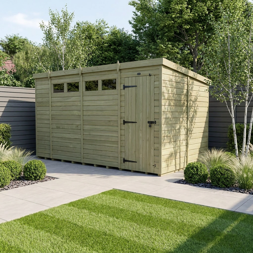 14 x 8 Security Pent Shed