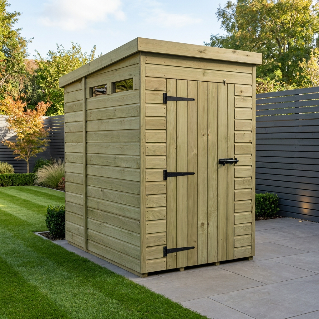 4 x 6 Security Pent Shed