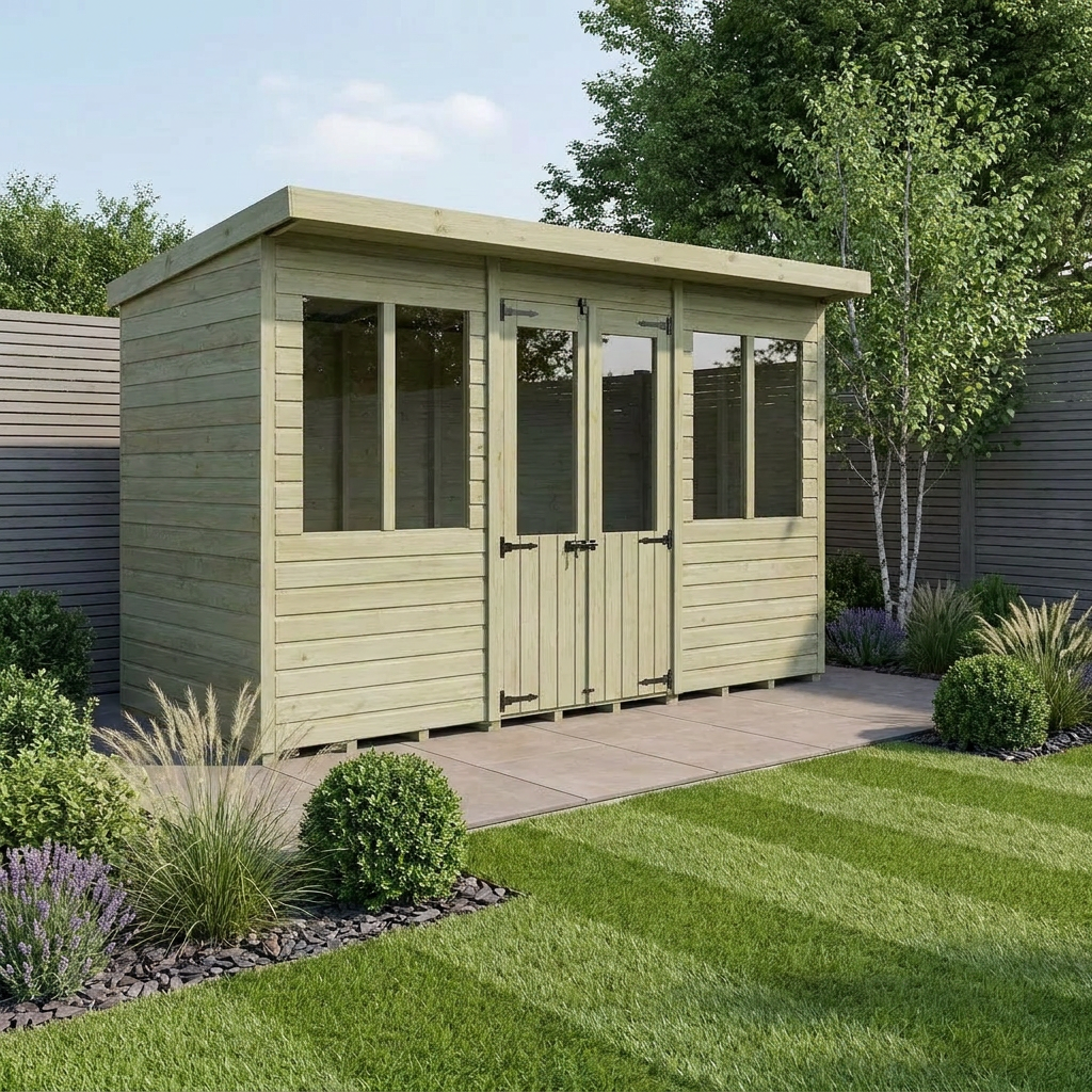 12 x 4 Pent Summer House