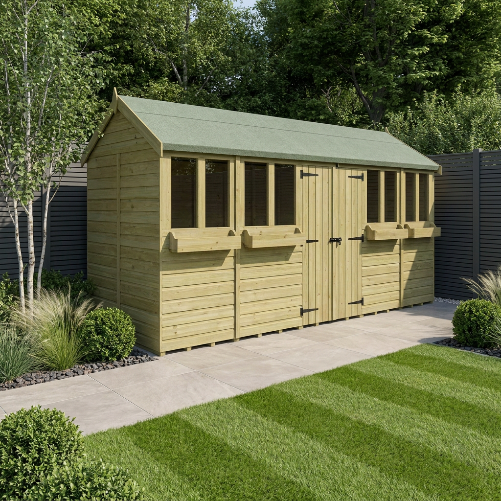 20 x 6 Apex Summer Shed