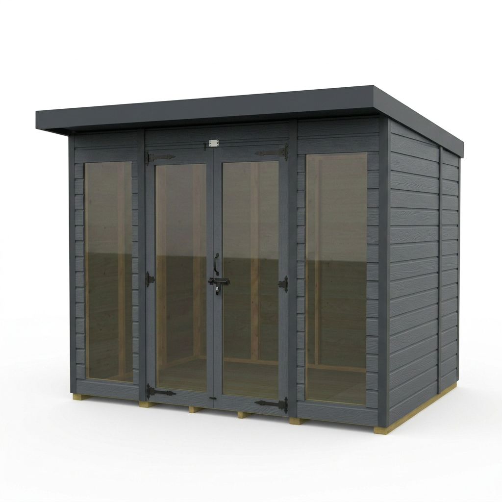 4x5 Composite Pent Full Height Summer House