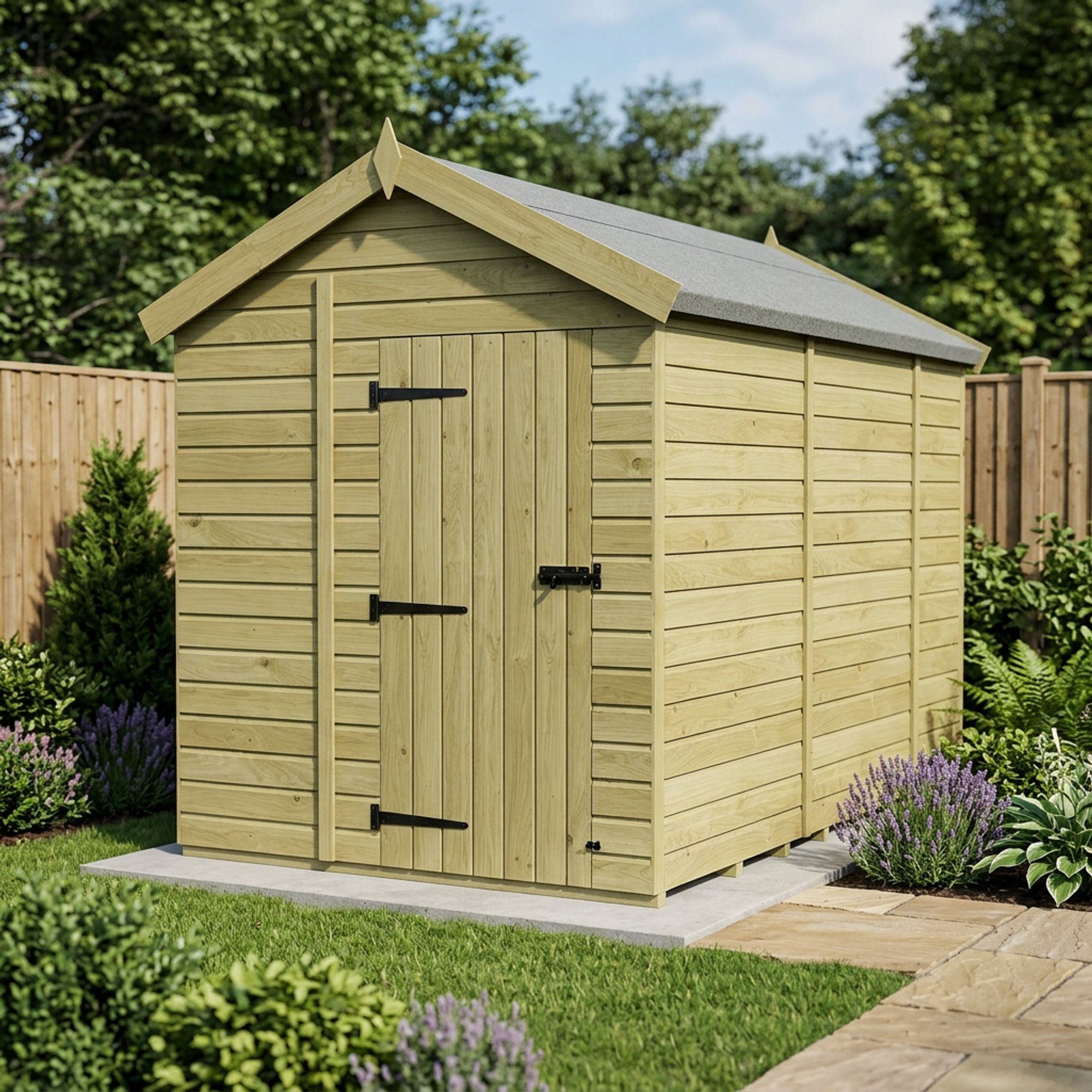 6 x 10 Apex Shed (Single Door, No Windows)