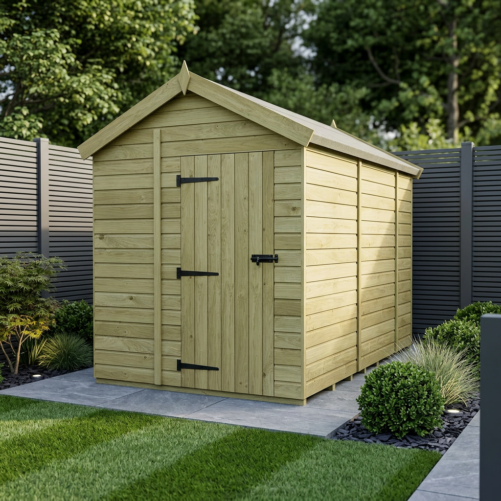 6 x 10 Apex Shed (Single Door, No Windows)