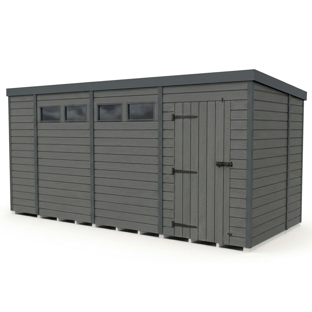 14x6 Composite Pent Security Shed