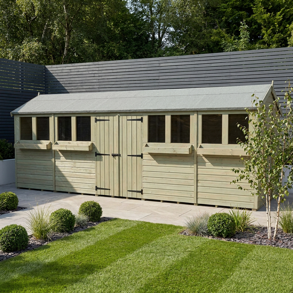20 x 8 Apex Summer Shed