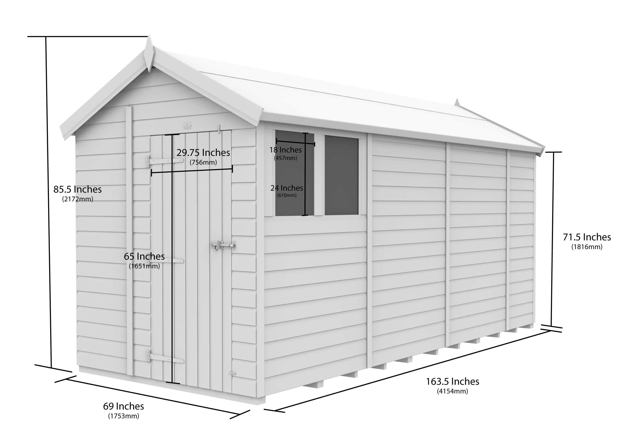 6 x 14 Apex Security Shed