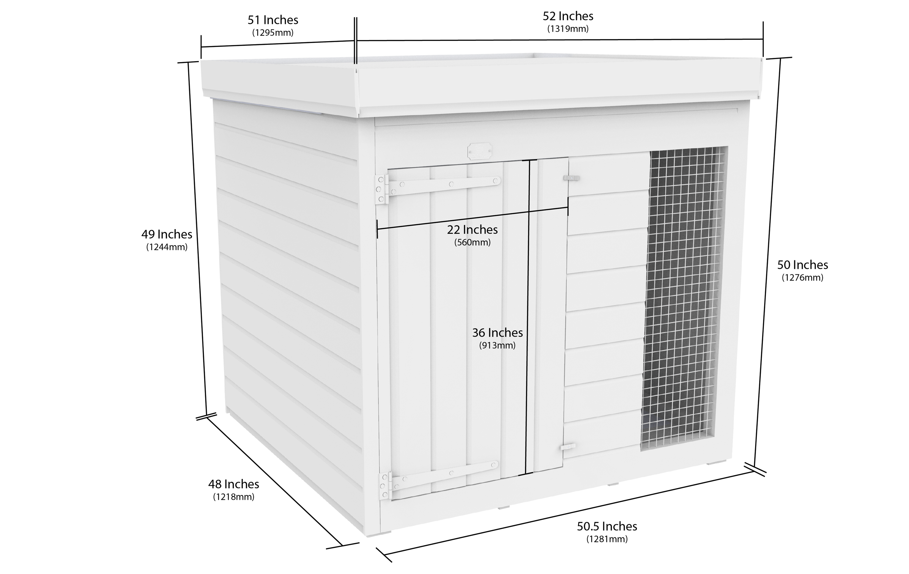 4 x 4 Dog Kennel And Run