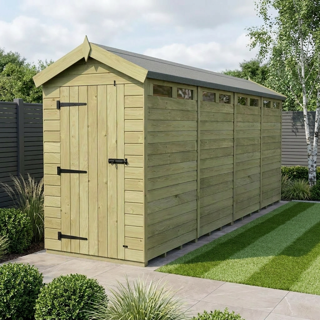 4 x 18 Apex Security Shed