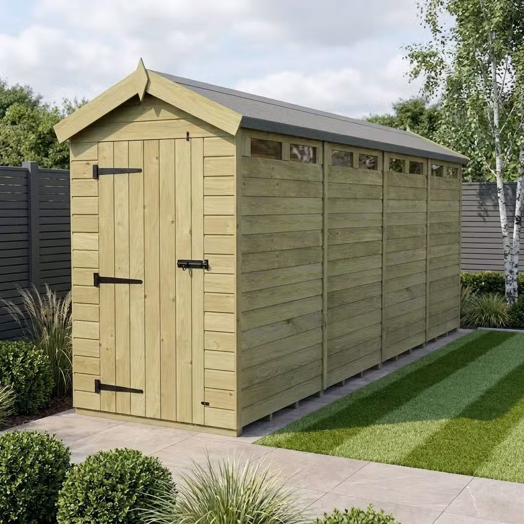 4 x 18 Apex Security Shed