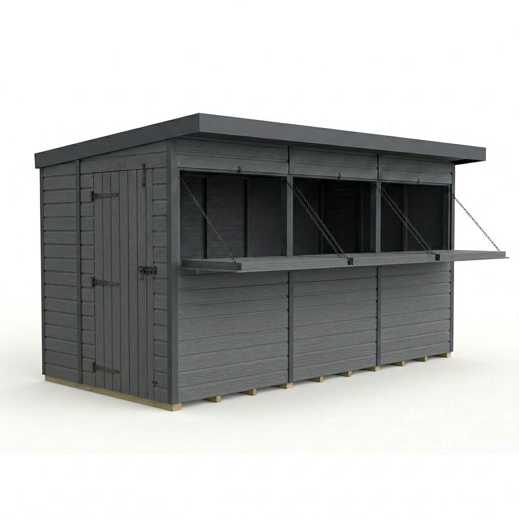 12x6 Composite Outdoor Garden Bar