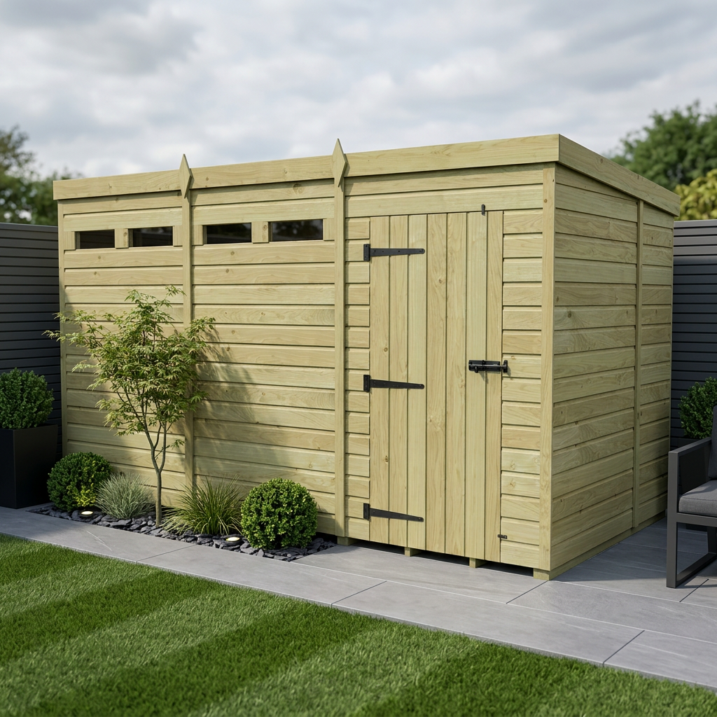 12 x 6 Security Pent Shed